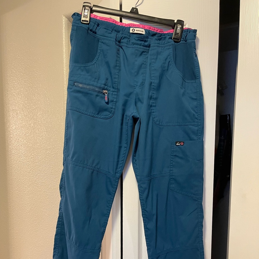 Koi lite small scrub pants Caribbean blue